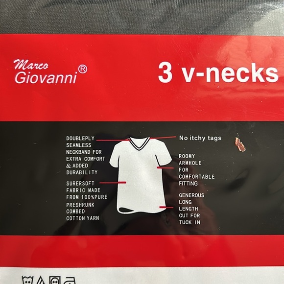 Black~Men’s V Neck T Shirt - Picture 2 of 3